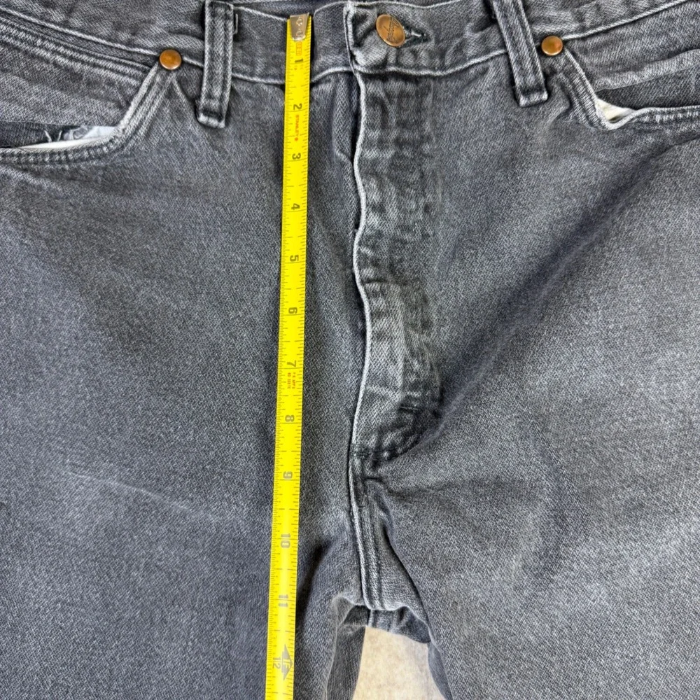 Wrangler Cowboy Cut 13MWZWK Black Denim Jeans Mens 34x36 Regular Straight Leg